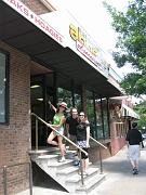  Philly Cheesestake at Abner's.  Suzzane, Wolfgang and Nancy.