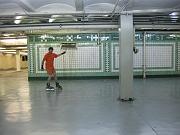  SEPTA tunnel skate.  David Churchl marking the turn